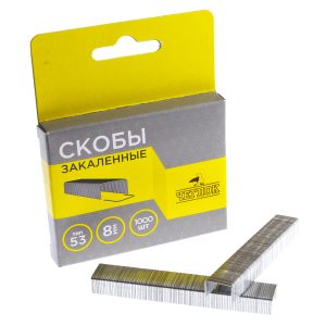 Скобы для степлера, тип 53,  8 мм, закаленные, ЧЕГЛОК оптом